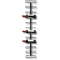 KingsBottle 12 Bottle H-Type Wall Mounted Metal Wine Rack WMRH-12B hero image