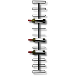 KingsBottle 12 Bottle H-Type Wall Mounted Metal Wine Rack WMRH-12B hero image