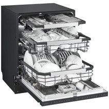 LG 60cm 15 Place QuadWash Built Under Dishwasher Matte Black with TrueSteam XD3A25UMB hero image
