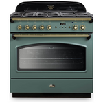 Falcon 90cm Classic FX Dual Fuel Freestanding Oven/Stove Mineral Green and Brass CLA90FXDFMG-BR hero image