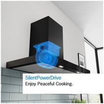 Bosch 90cm Series 6 Wall-mounted Canopy Rangehood, Stainless Steel DWB97DN30A hero image