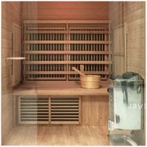Revel NordicWave 2 Person Infrared & Traditional Hybrid Sauna R-CS-2P hero image