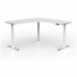 OLG Agile+ Adjustable 90 Degree Workstation 1800x1800x750 White Worktop with White Frame OG_AG3MEW181875WWLH image NaN