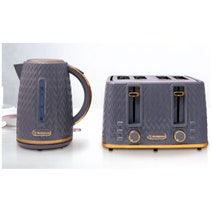 Westinghouse Kettle and Toaster Pack Grey Gold 1.7L Kettle, 4 Slice Toaster WHKTPK13GG hero image