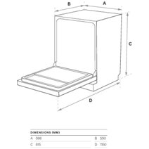 Omega 60cm Fully Integrated Dishwasher ODWIF6015 hero image