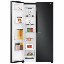 LG 626L Side by Side Frost Free Fridge & Freezer GS-B680MBL hero image