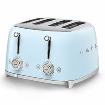 Smeg Temperature Control Kettle and Four Slice Toaster Breakfast Pack Pastel Blue KLF04PBAUTSF03PBAU hero image