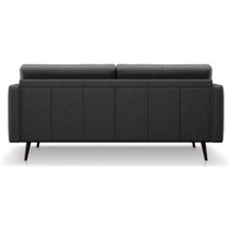 Natuzzi Editions Destrezza Black Leather Sofa SOFAC22310BU hero image