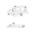Falmec 90cm Stella Ceiling Cassette Rangehood with External Wall Motor F9ST90S2EW1500 image NaN