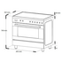 Inalto RU9EEB 90cm Freestanding Electric Oven/Stove image NaN
