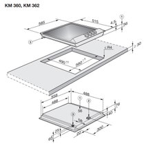 Miele 60cm 4 Burner Natural Gas Cooktop Stainless Steel KM362-1G hero image