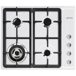 Smeg 60cm White Enamel Gas Cooktop CIR66EBS3 hero image