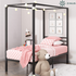 Zinus Patricia Single Metal Canopy Bed Frame Black AU-CPBF-S image NaN