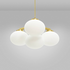 CTO Lighting Cloudesley Small Chandelier Light - Satin Brass with Opal Glass CLOCHSSBGO image NaN