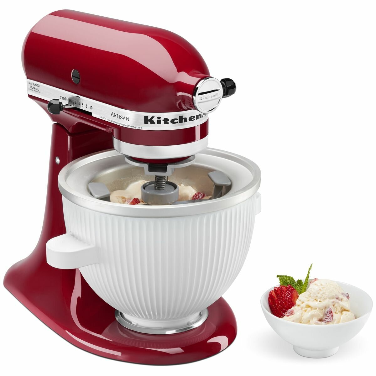 Kitchenaid 6 quart hotsell mixer ice cream attachment