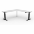 OLG Agile+ Adjustable 90 Degree Workstation 1800x1800x600 White Worktop with Black Frame OG_AG3MEW18186B_WRH image NaN