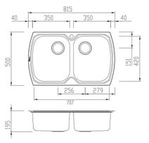 Oliveri WA763PACK Monet Double Bowl Sink Pack hero image