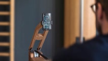 WaterRower 100AO Natural Rowing Machine with Phone / Tablet Holder hero image