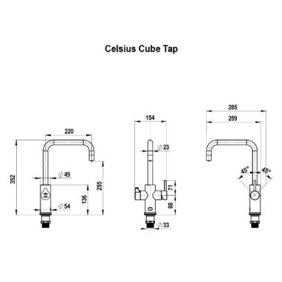 Zip HydroTap G5 Celsius All-in-One Cube Boiling Filtered Tap ...