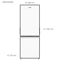 Westinghouse 453L Bottom Mount Fridge WBE4500WBR hero image