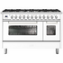 Ilve 120cm Pro-Line Cooker Double Oven With 8 Gas Burner Cooktop L128WMPWH image NaN