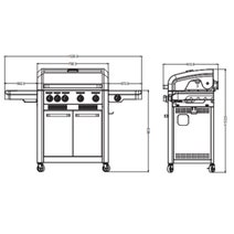Artusi 4 Burner Chicago Freestanding BBQ with Wok ATBBQCG4 hero image