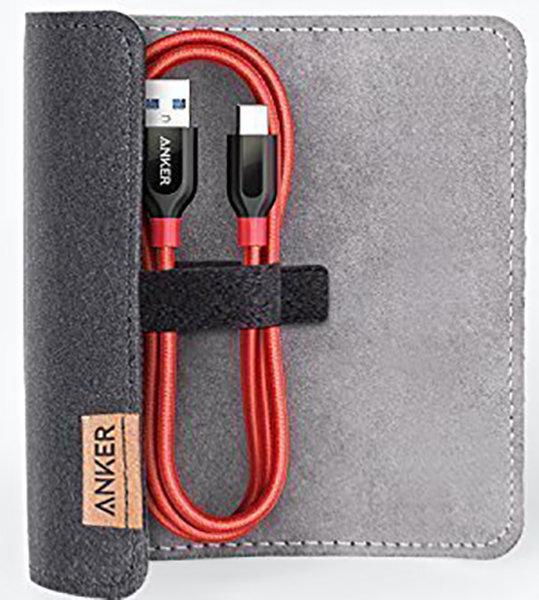 Anker A8168H91 PowerLine+ .9m USB-C to USB-A 3.0 Cable with Pouch hero image