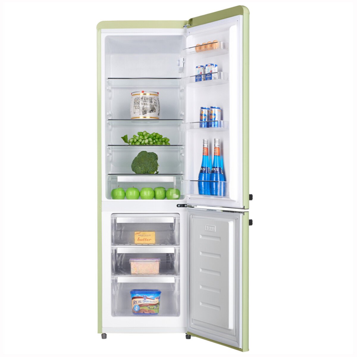 Linarie Annecy 242L Retro Bottom Mount Fridge Green LKCO250GREEN hero image