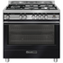 Glem Gas 90cm Gas  Oven & Cooktop Matt Black Freestanding Oven GS965GGMB image NaN