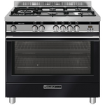 Glem Gas 90cm Premium Matt Black Gas Freestanding Cooker GS965GGMB hero image