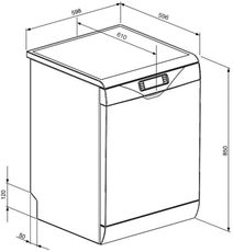 Smeg DWA315W Freestanding Dishwasher hero image