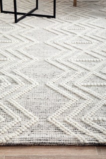 Rug Culture Maison Large Off White & Black Rug 280X190CM - MSN-CLARA-280X190 hero image