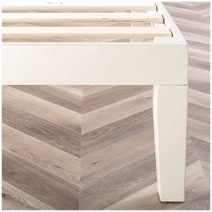 Zinus Double Moiz Solid Wood Bed Base White AU-RWPBWH-14D hero image