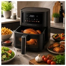 Kitchen Couture 4.5L Clear View Colour Touch Air Fryer Black 10005842 hero image