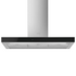 Smeg 90cm Universale Canopy Rangehood Stainless Steel with Black Glass Front KBT9L4VN image NaN
