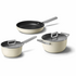 Smeg Three Piece Cookware Set Cream CK3PCCRM image NaN