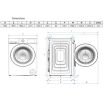 Beko 8kg Front Load Washing Machine with Steam White BFLB8010W hero image