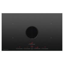 Fisher & Paykel Series 9 83cm Induction Cooktop with Integrated Ventilation Black Glass CID834DTB4 hero image
