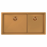 Abey Piazza 1 and 3/4 Square Bowl Sink Copper CR500DCO hero image
