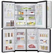 LG 637L French Door Fridge with Ice Maker & Water Dispenser GF-D706MBL hero image