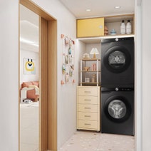 Samsung 9kg Front Load Smart Washer with Steam Wash Black WW90T604DAB hero image