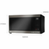 LG 42L NeoChef Smart Inverter 1200W Black Stainless Microwave Oven MS4296OBSS image NaN