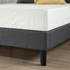 Zinus Curtis Double Upholstered Bed Base Dark Grey AU-EFPB-D image NaN