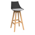 OLG Luna Black Barstool with Oak Base OG_LUNAB_BAR_AS image NaN