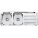Oliveri LL156 Lakeland Double Bowl Right Hand Drainer Sink hero image
