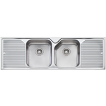 Oliveri NP653 Nu-Petite Double Bowl With Double Drainer Topmount Sink hero image