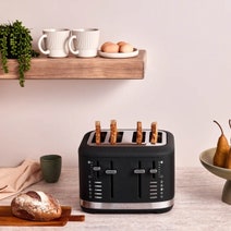 KitchenAid 4 Slice Toaster Cast Iron Black 5KMT4109ABK hero image