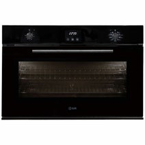 ILVE 90cm Black Glass Built-In Electric Oven 900SKMPBV hero image