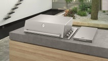 Beefeater Signature ProLine 6 Burner Built-In Natural Gas BBQ with Hood BSH158SA hero image