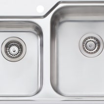 Oliveri NP612 Nu-Petite 1 and 3/4 Bowl Left Hand Drainer Topmount Sink hero image
